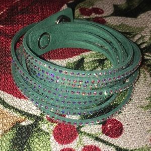Swarovski Light Green Slake Bracelet
